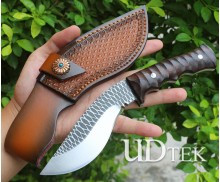 Puppy leg straight knife with red sandalwood handle UD2106540